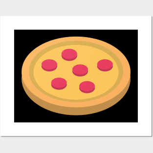 Pepperoni Pizza Pie Cute Posters and Art